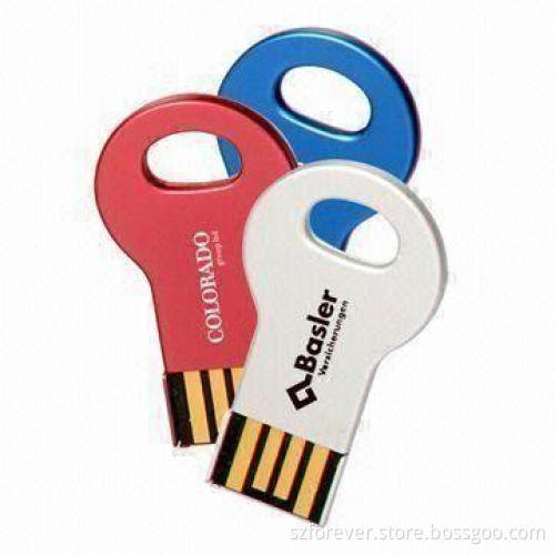 Key Shape USB Flash Drives with Up to 16GB Memory Capacity